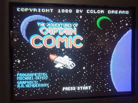 Captain Comic (Nintendo Entertainment System NES, 1989) *TESTED*