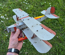 RARER ALTER DUX DOPPELDECKER / WASSER FLUGZEUG MIT STERNMOTOR UM 1932