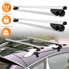 2x Dachträger universal Relingträger Gepäckablage Alu Fracht Gepäckträger 150kg