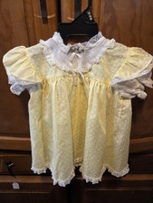 Vintage JC Penney Toddler Time Yellow Dress 18 Months