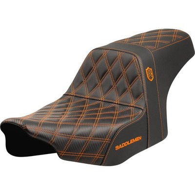 Pro Series SDC Performance Seat - Orange Stitching - FLT/FLH '23-'24 SC-82307D3