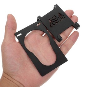 Soporte para bote de gas de hierro negro gancho de gas ligero para camping accesorio para exteriores
