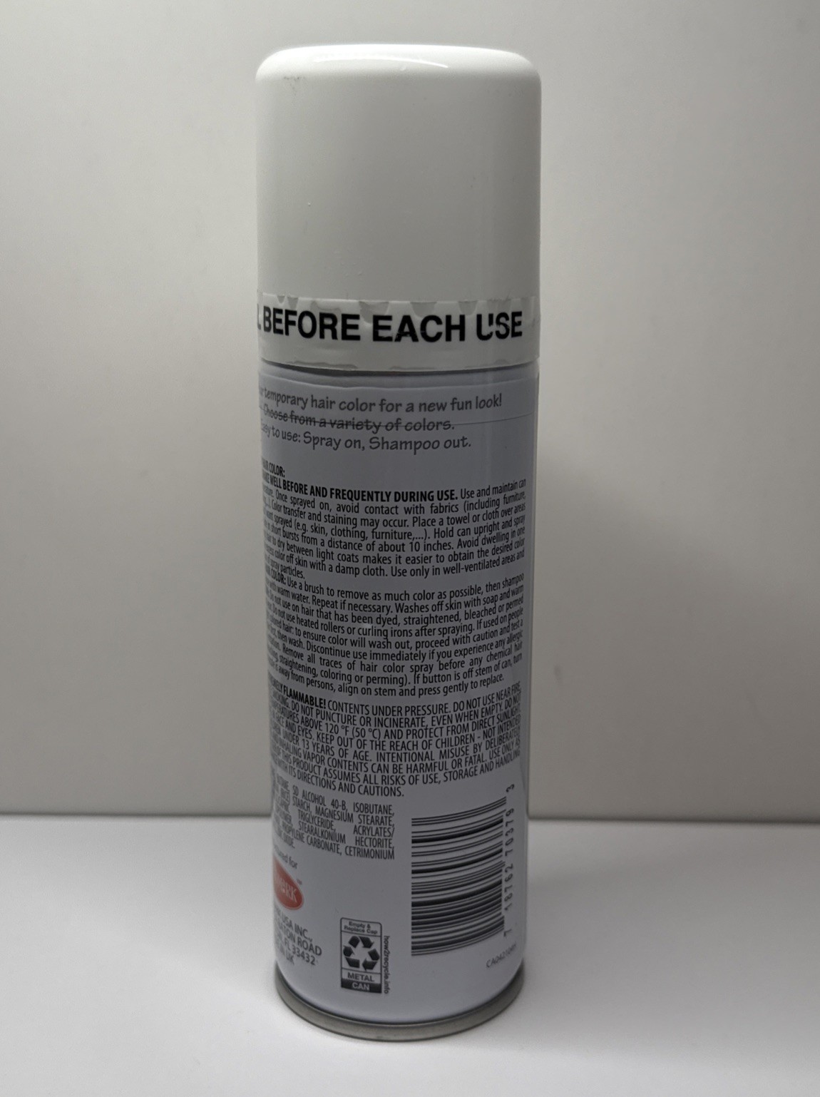 1 Spray Can - Goodmark Temporary Spray - on Hair Color - WHITE  3 oz