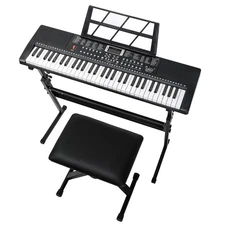 🎸FREE SHIPPING!🎸 Electric Piano / Keyboard +Stand +Bench/Stool +Mic +Earbuds!