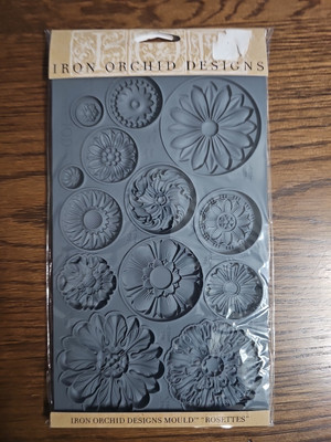 IOD Iron Orchid Designs Rosettes Silicone Mould Floral Flowers Embellish DIY