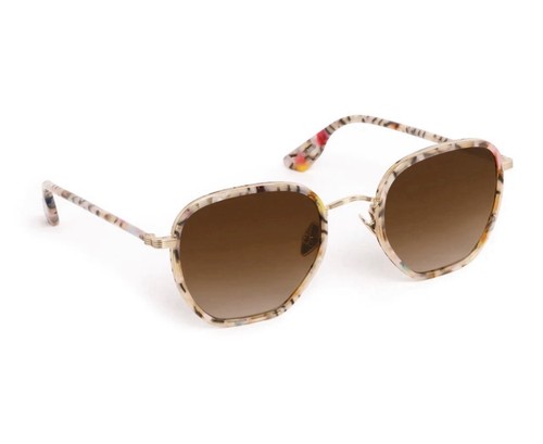 KREWE PASCAL | 12K TITANIUM + CONFETTI Polarized 24K Sunglasses NEW $335 - Bild 3 von 3
