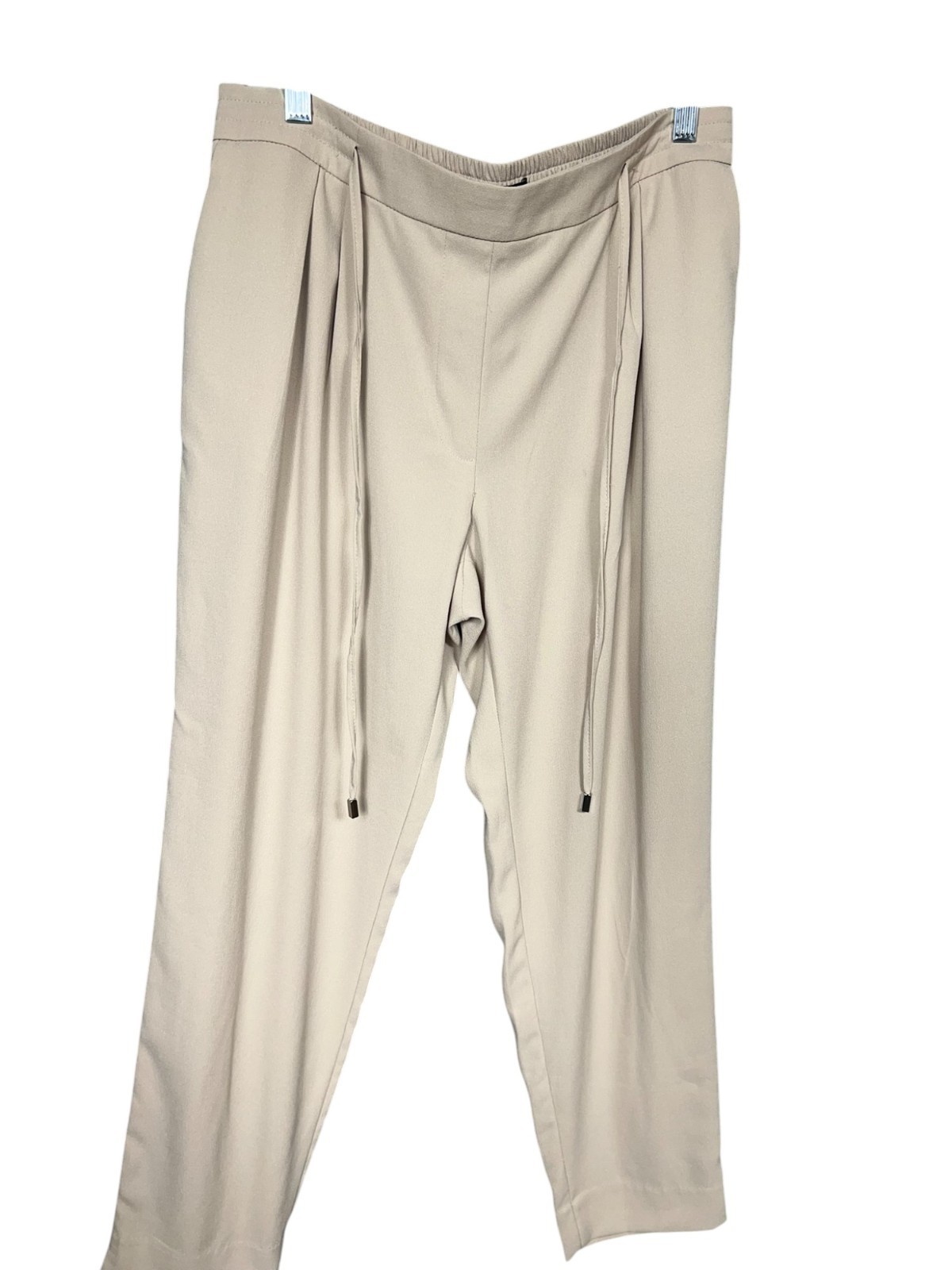 Zara Basic Collection Beige Drawstring Pants Wome… - image 2