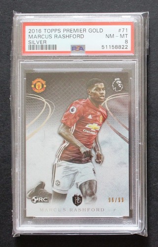 Marcus Rashford [Silver] #71 2016 Topps Premier Gold card