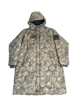 Emporio Armani Herren Mantel Jacke Parka gesteppt wattiert Gr. 46 Small lang relaxed