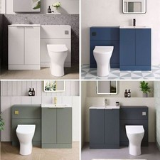 Hudson Reed 1100mm Fluted Combination Vanity Unit Bathroom Sink Wash Basin WC