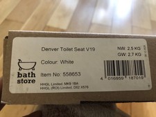 Bathstore Denver closed coupled  toilet seat - New original From Bathstore