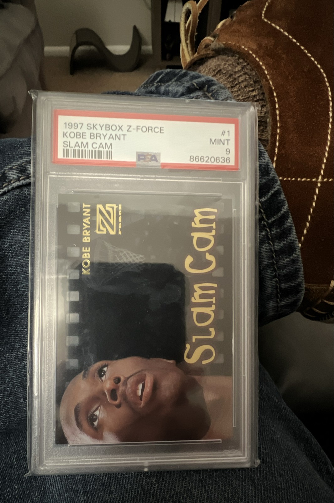 Kobe Bryant 1997-98 Skybox Z-Force Slam Cam #1SC RARE PSA 9 Mint Lakers