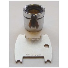 Chicago Faucet 2.2 gpm Outlet, 13/16"-24 Thread Size, Chrome, Brass E3VPJKABCP