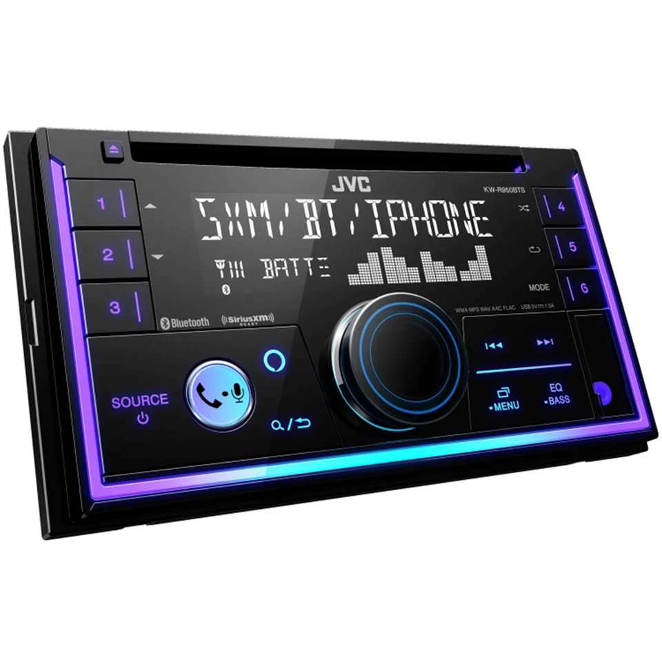 Receptor USB JVC KW-R950BTS Bluetooth, kit de instalación GM, arnés, adaptador de antena Foto 2 de 4