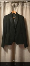 Ann Summers Fitted Black Blazer Size 10