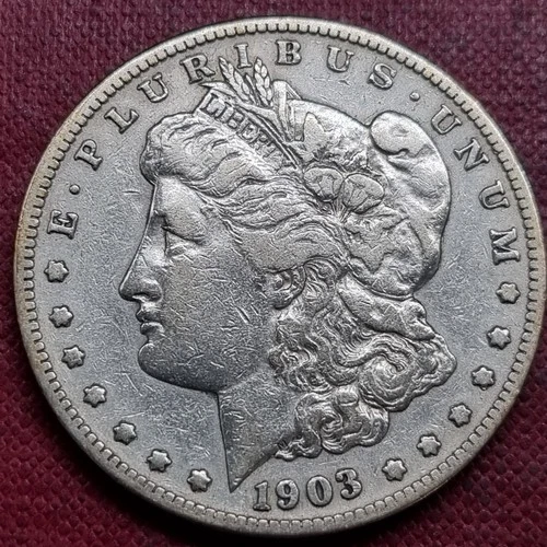 ◢ 1903 S Morgan Silver Dollar ◣ $ VF Better Grade Key San Francisco Mint #100313