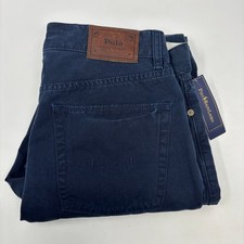 Polo Ralph Lauren 32x32 Navy Blue 5 Pocket Design Cotton Pants NWT