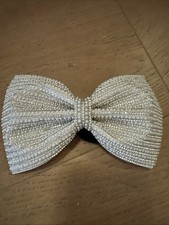 Cheer Performance Hard Hair Bow Pearls And Rhinestones