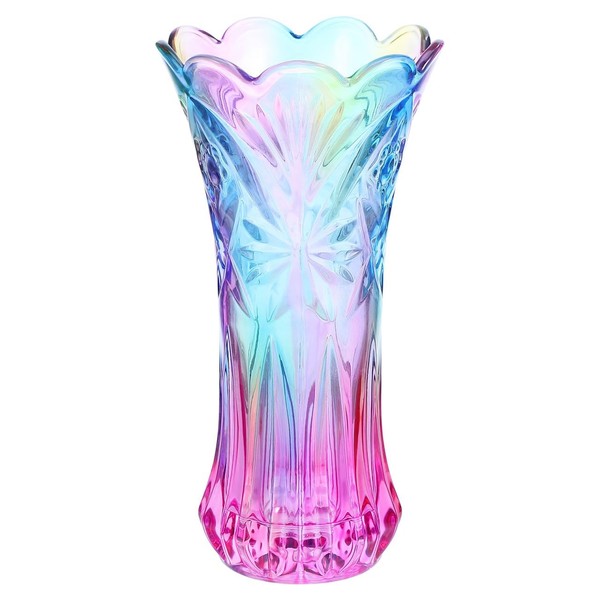 Kristallglas Blumenvase Transparent 24Cm Vase Tulpen Rosen Tischdeko Hochzeit-image