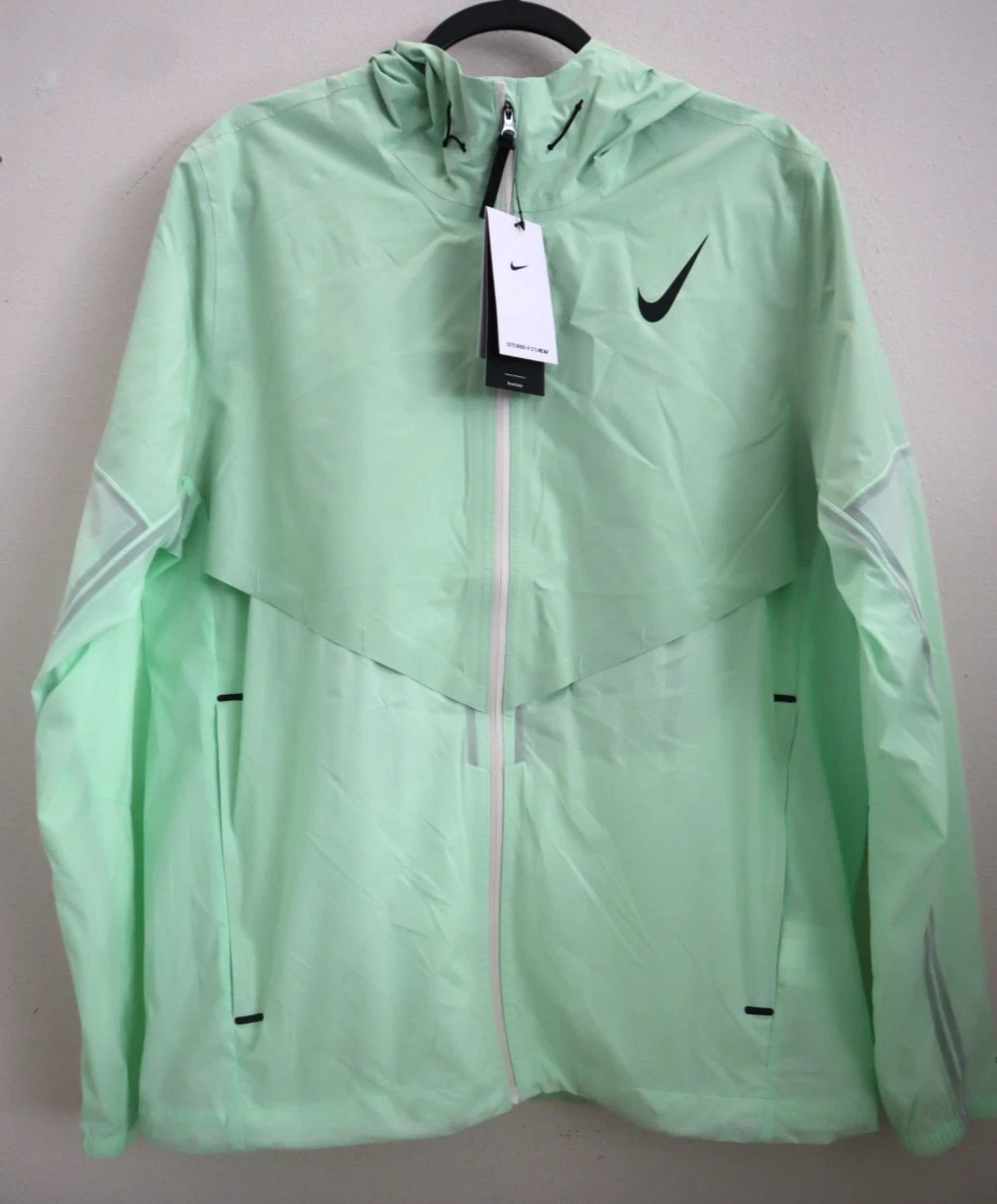 Nike AeroSwift FZ9039-376 Men Sz M Green Storm-FIT Aerogami Running Jacket $275