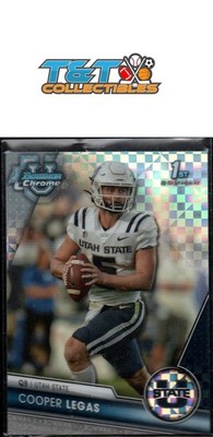 Cooper Legas 2023 Bowman U Chrome X-Fractor #168 Utah State Aggies 102
