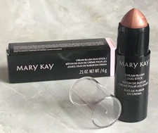 New In Box Mary Kay Cream Blush Duo Stick Mauve & Shimmer Full Size ~ Fast Ship