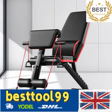 Image of Sit-Up Dumbbell workout Weight Exercise Adjustable Bench Home Gym Training UK