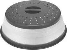 Thermoplastic Rubber Microwave Splatter Cover,Microwave Cover for Food grey 