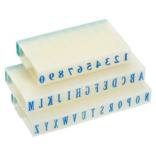 Detachable Numbers Letter Stamp Plastic 7mm Font Size 4 Numeral 0-9 Alphabet A-Z