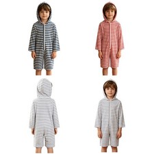 Kids Jumpsuit Zipper Sleepwear Vacation Romper Overalls Adaptive Clothing Boys