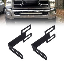 Front Bumper Hidden LED Light Bar Brackets Fit 22/32/42 Inch Straight LED Hid...