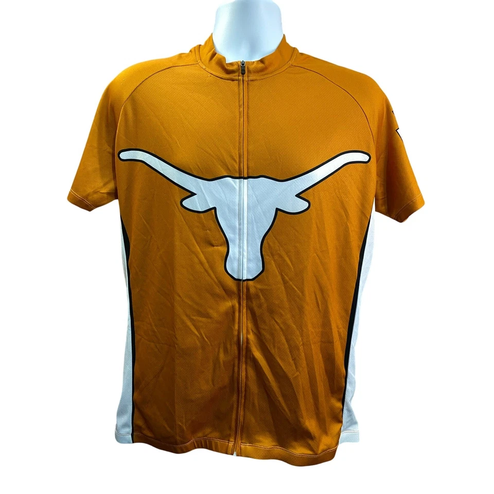 Texas Longhorns Cycling Jersey – Size XXL – Burnt Orange – White Longhorn Logo - Изображение 3 из 4
