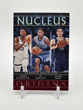 Jaren Jackson Jr. / Ja Morant / Zach Edey 2024-25 Origins Nucleus Maroon /115