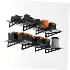  2 Pack 2x6ft Garage Storage Shelving Wall Mounted, 24-inch-by-72-inch 1600 