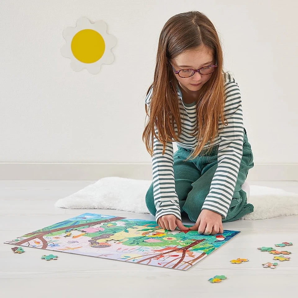 Janod - Puzzle Dama nella Natura - Puzzle 200 Pezzi in Cartone FSC - Svilup SVDB - Immagine 4 di 4