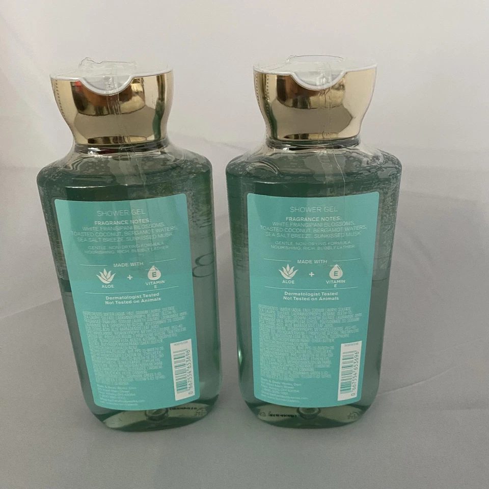 Gel de ducha Bath & Body Works At The Beach aloe vitamina E 10 fl oz lote de 2 Foto 2 de 4