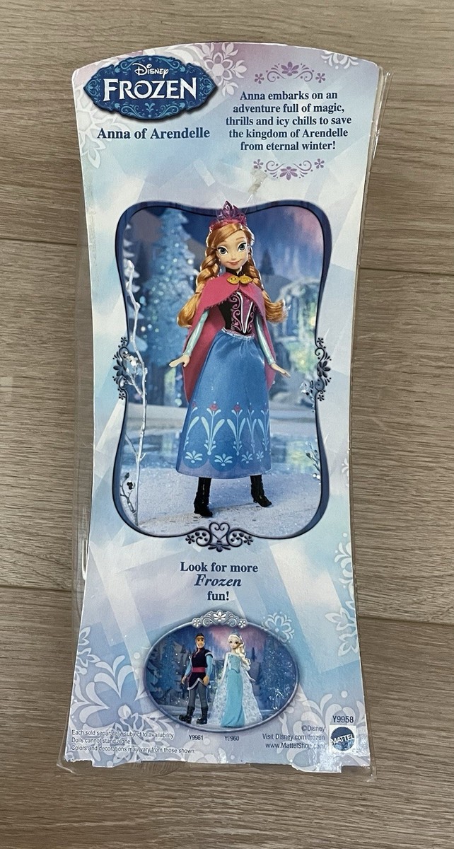Disney Frozen Anna of Arendelle Doll Y9958 Mattel 2013 Ship for