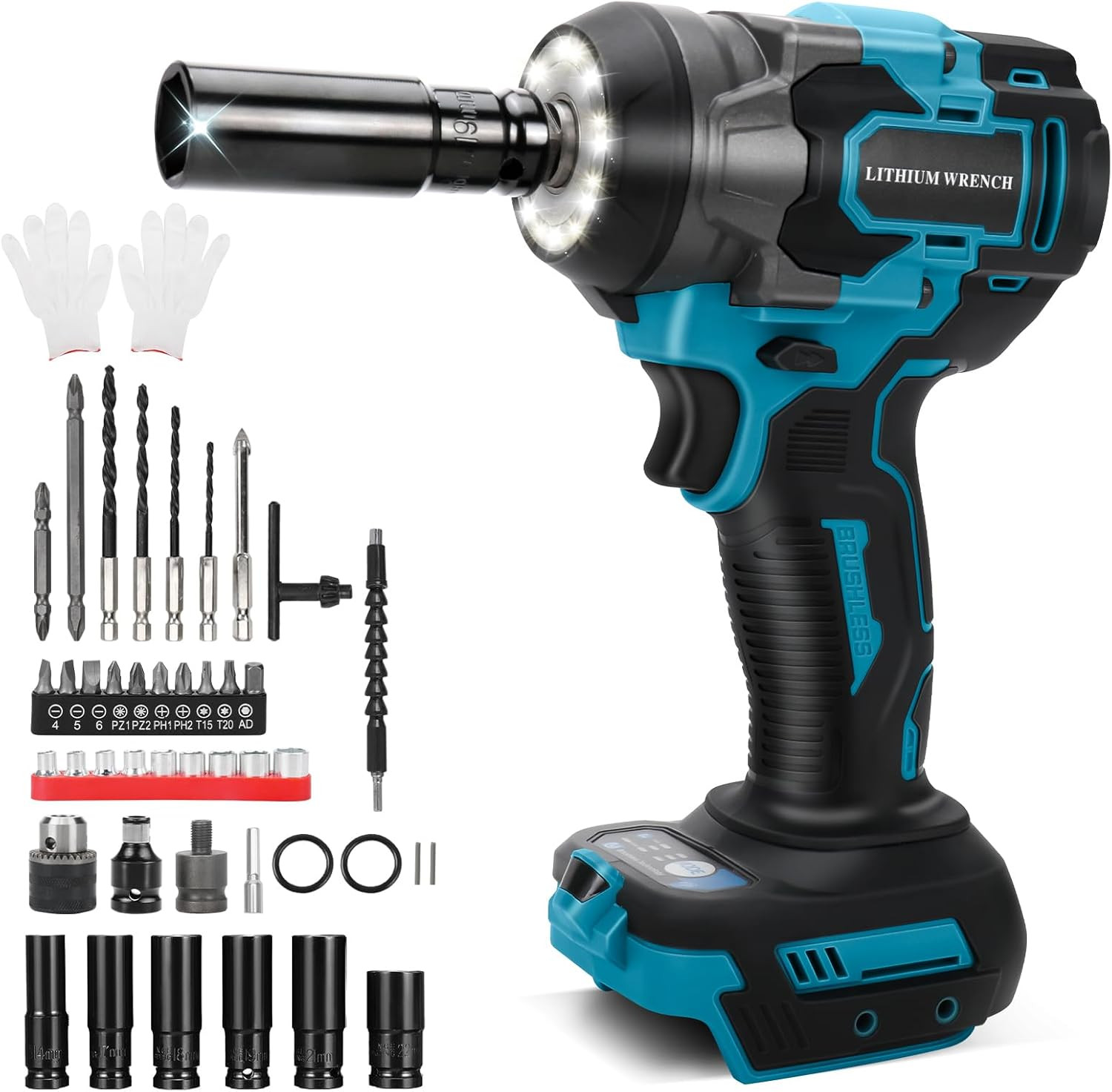 Chiave ad Impatto Senza Fili 650 Nm per Batterie Makita 18V LXT