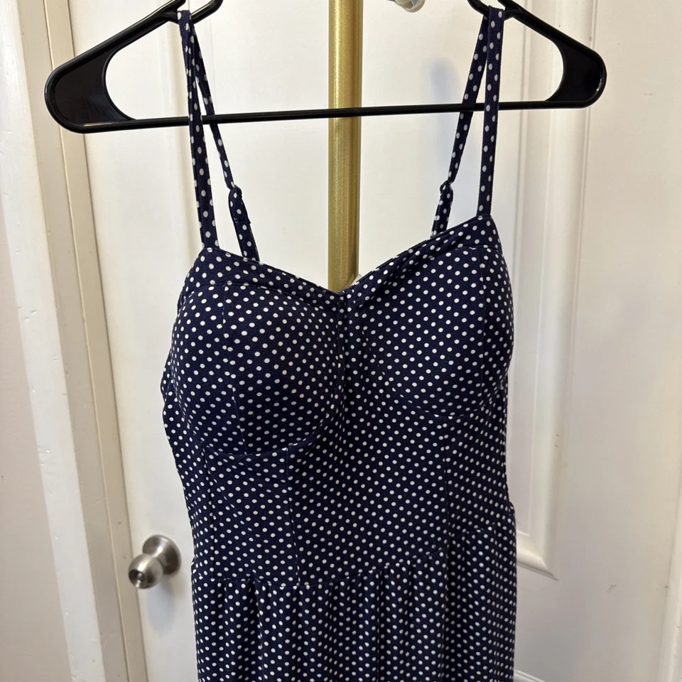 Traje de Salto No Boundaries Juniors Sin Mangas Talla L (11-13) Azul Lunares Elástico Foto 2 de 4