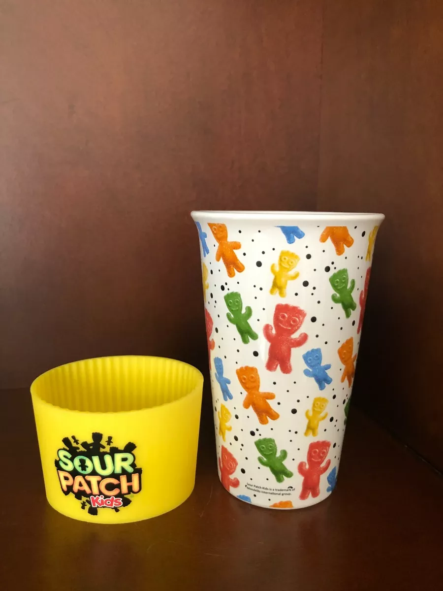 Sour Patch Kids Frankford Candy Ceramic Travel Mug Coffee Cup Silicone Grip