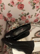 Gorgeous Dainty Padders Cushioned Wedge Slip On Bow Shoe