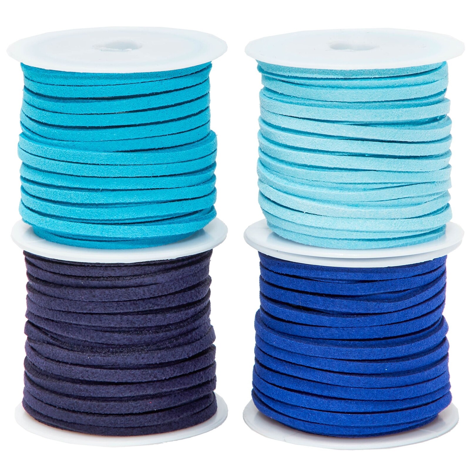 30 Spools Faux Leather Laces for Crafts, 2.5mm Vegan Suede Cord for Crafts