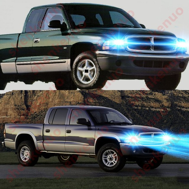 For Dodge Dakota 19972004 2PC 8000K LED Headlight Kit High Low Beam