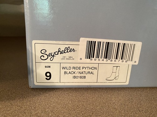 Seychelles Wild Ride Python snakeskin Boot Womens size 9 ($150) 3” Heel New - Picture 7 of 8