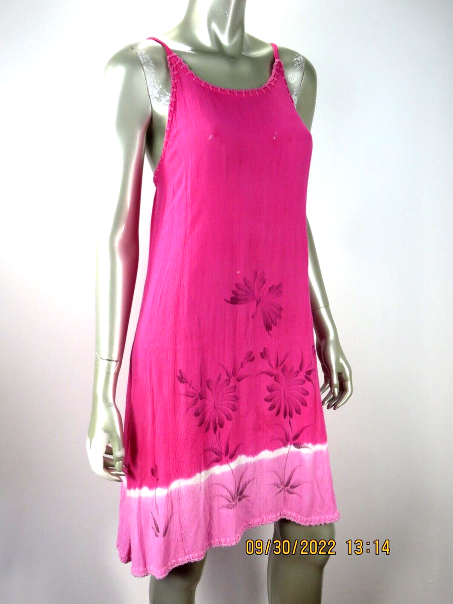 magenta beach dress Alora Sequin Beaded Floral Mini Dress