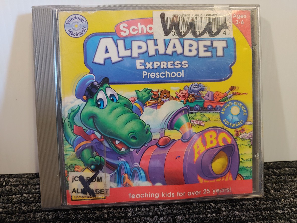 School Zone Alphabet Express Preschool CD over 140 activities | eBay