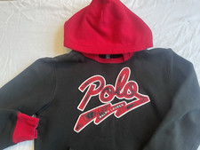 Polo Ralph Lauren Varsity Jacket Style Logo Hoodie Youth M 10-12