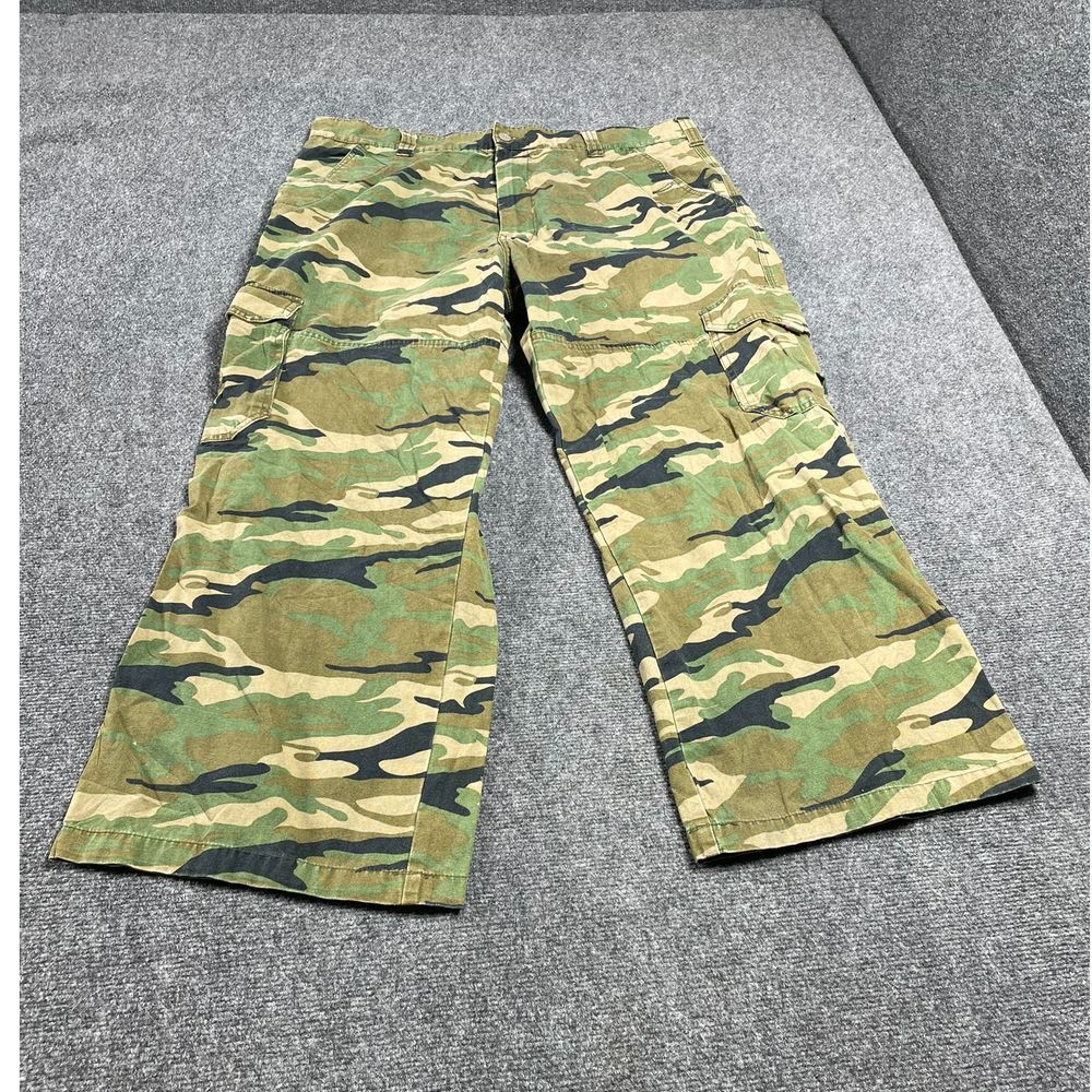 Men's Route 66 Camo Straight Leg Cargo Pants Military Style Size 40