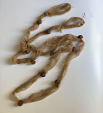 Primitive Cheesecloth Cheese Cloth Garland 20mm Rusty Bells 4ft Farmhouse Ribbon