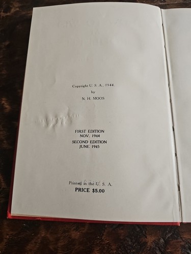 How To Win At Roulette By N.H. Moos SIGNED 1945 Second Edition - Picture 6 of 15